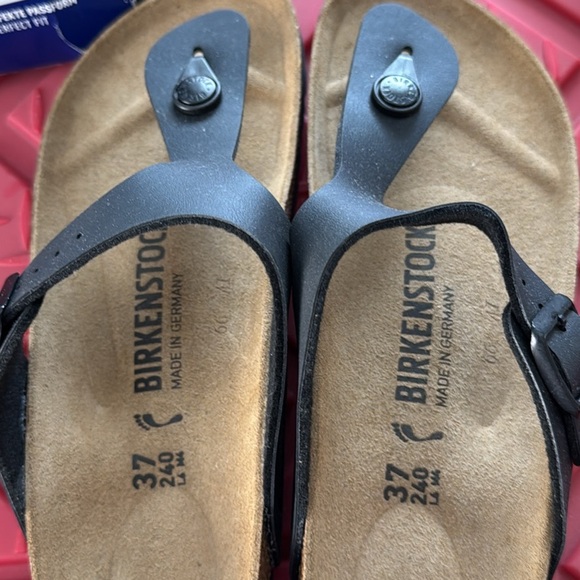 Birkenstock women’s Black Sandals gizeh new - Picture 4 of 4